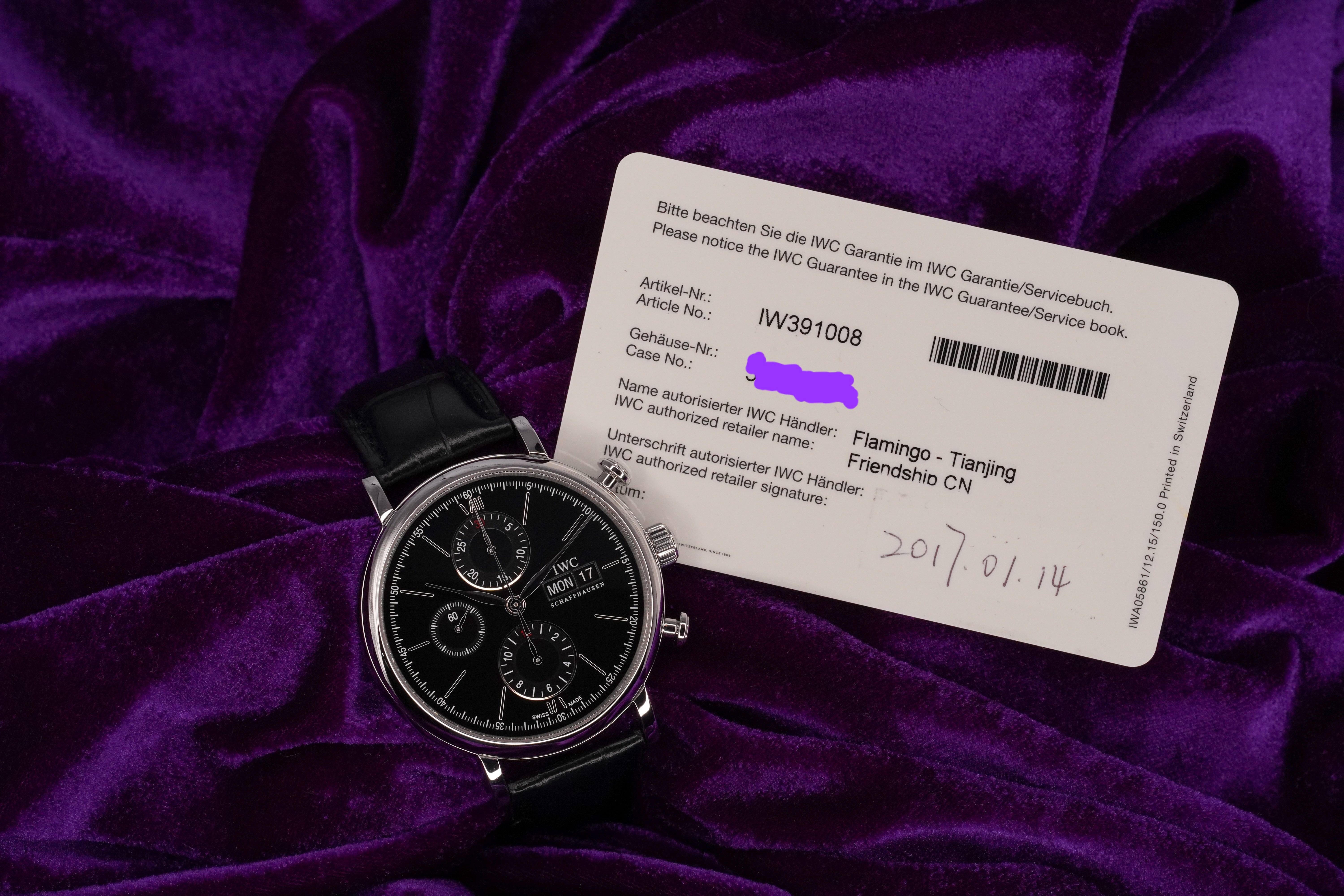IWC Portofino Chronograph – Ref. IW391008 – 42mm Stainless Steel