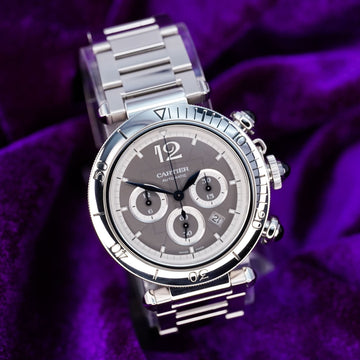 Cartier Pasha de Cartier Chronograph – Ref. WSPA0027 – 41mm Stainless Steel – Very Good – Complete Set