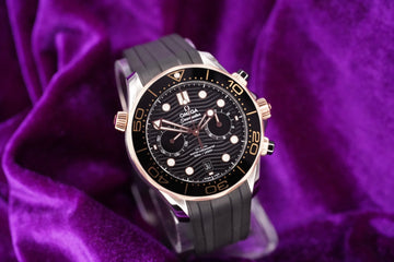 Omega Seamaster Diver 300M Chronograph – Ref. 210.22.44.51.01.001 – 44mm Stainless Steel &amp; 18K Sedna™ Gold – Very Good – Complete Set