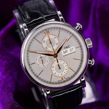 IWC Portofino Chronograph – Ref. IW391031 – 42mm Stainless Steel – Very Good – Complete Set