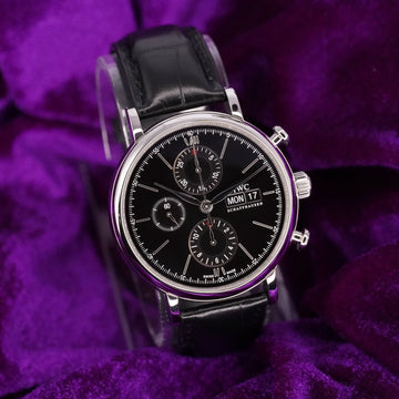 IWC Portofino Chronograph – Ref. IW391008 – 42mm Stainless Steel – Very Good – Complete Set
