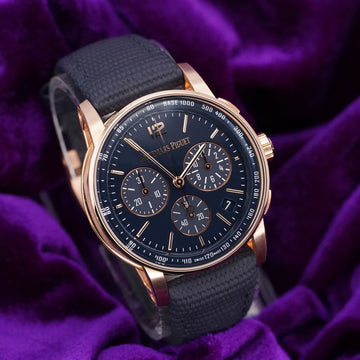 Audemars Piguet Code 11.59 Selfwinding Chronograph Flyback – Ref. 26393OR.OO.A027KB.01 – 41mm 18K Rose Gold – Excellent – Complete Set