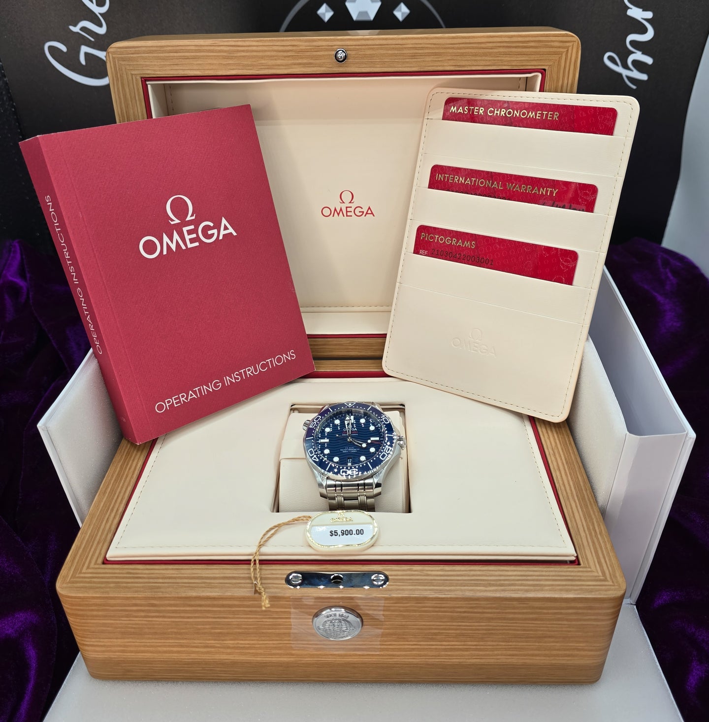 OMEGA Seamaster Diver 300M 210.30.42.20.03.001 BNIB Blue Dial 42mm