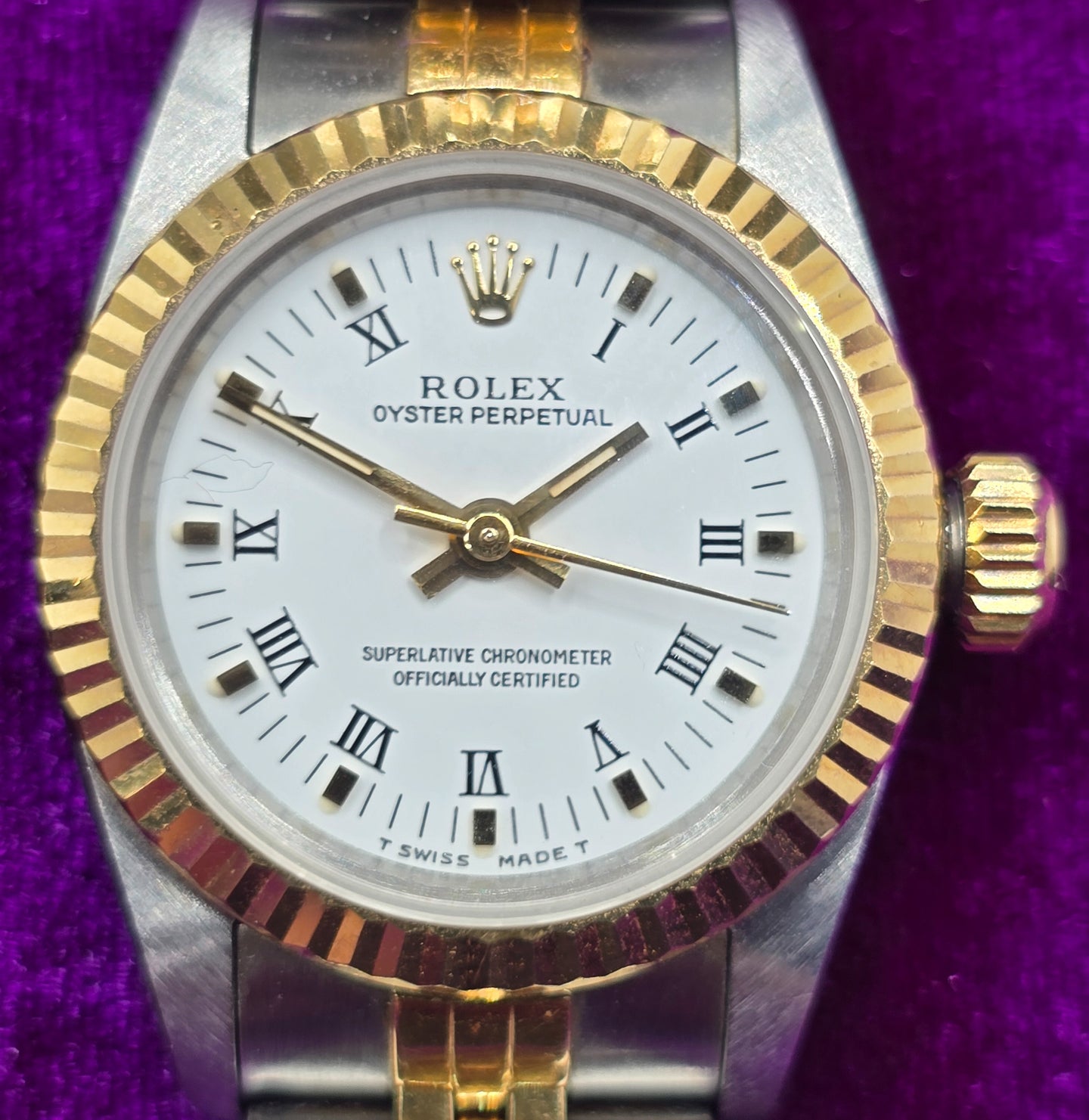 Rolex Oyster Perpetual 67193 2 Tone W/Jubilee Bracelet. 1993 fully Serviced 6/24