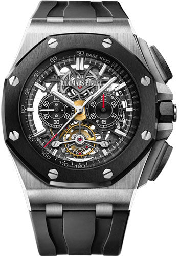 Audemars Piguet Royal Oak Offshore Tourbillon Chronograph Openworked Watch - 26348IO.OO.A002CA.01