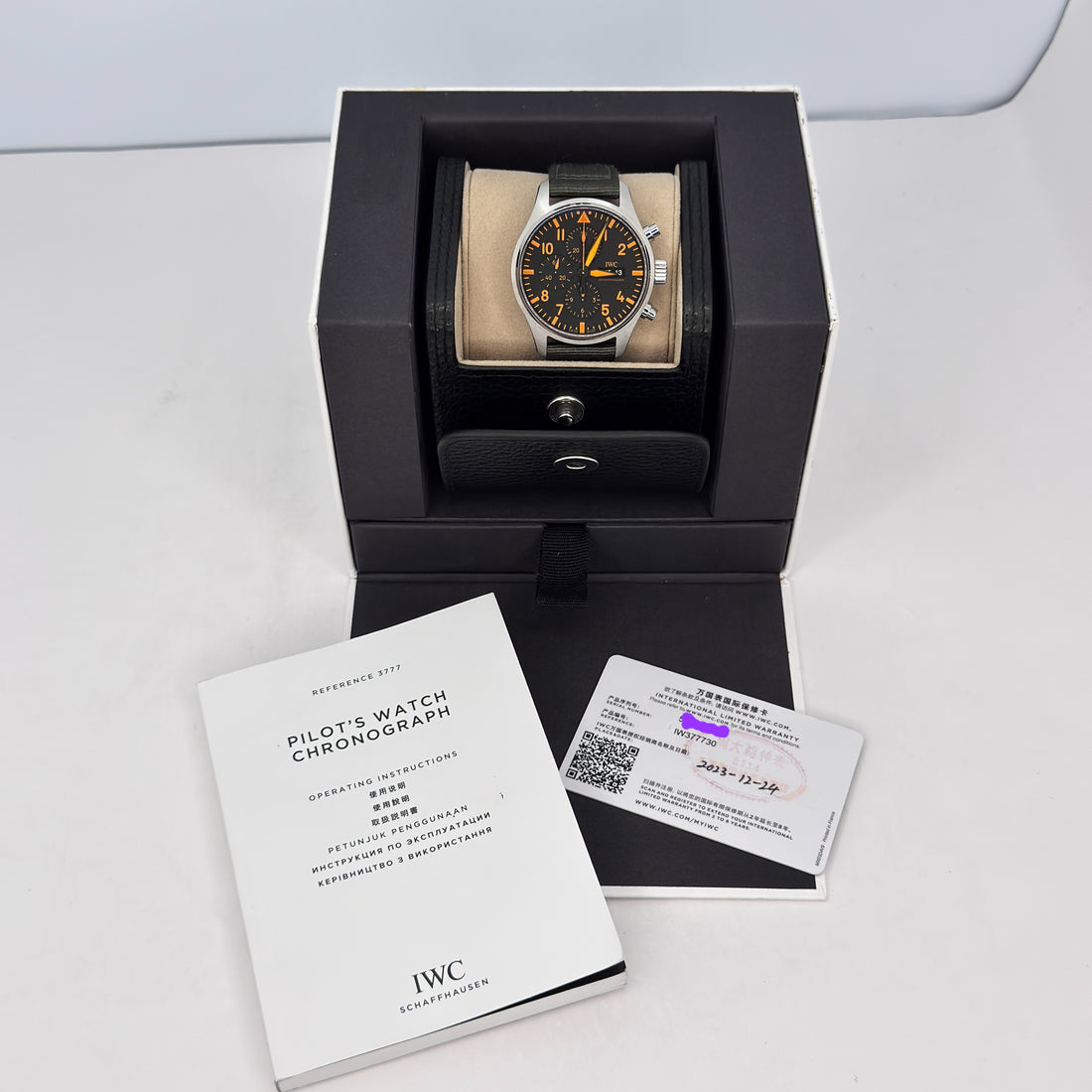 IWC Pilot’s Watch Chronograph – Ref. IW377730 – 43mm Stainless Steel – Very Good – Full Set