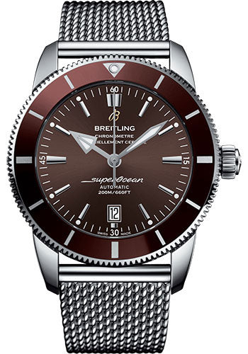 Breitling Superocean Heritage II 46 Watch - Steel Case - Copperhead Bronze Dial - Steel Strap - Ocean Classic Bracelet - AB202033/Q618/152A