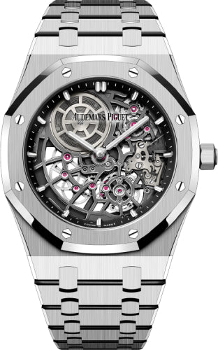 Audemars Piguet Royal Oak 39mm Jumbo Extra-Thin Openworked White Gold 16204BC.OO.1240BC.01