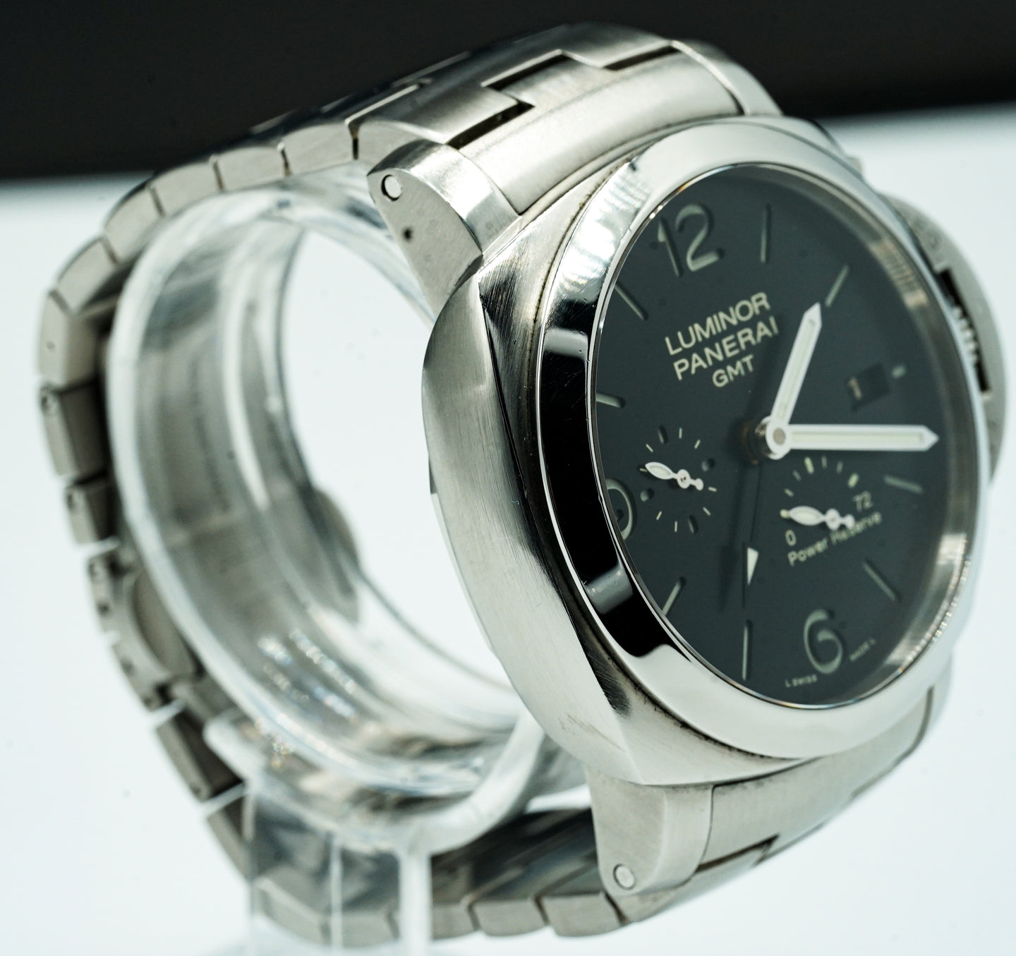 Panerai Luminor GMT #00321 Stainless Sreel Bracelet- 2015- 44mm Very Good Condition!