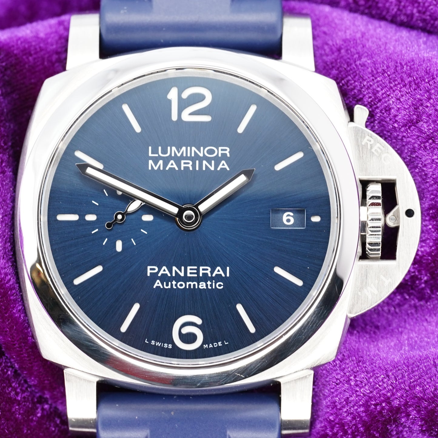 2020 Panerai Luminor Marina 1950 3 Days 42MM PAM01393 Blue Dial Full Set