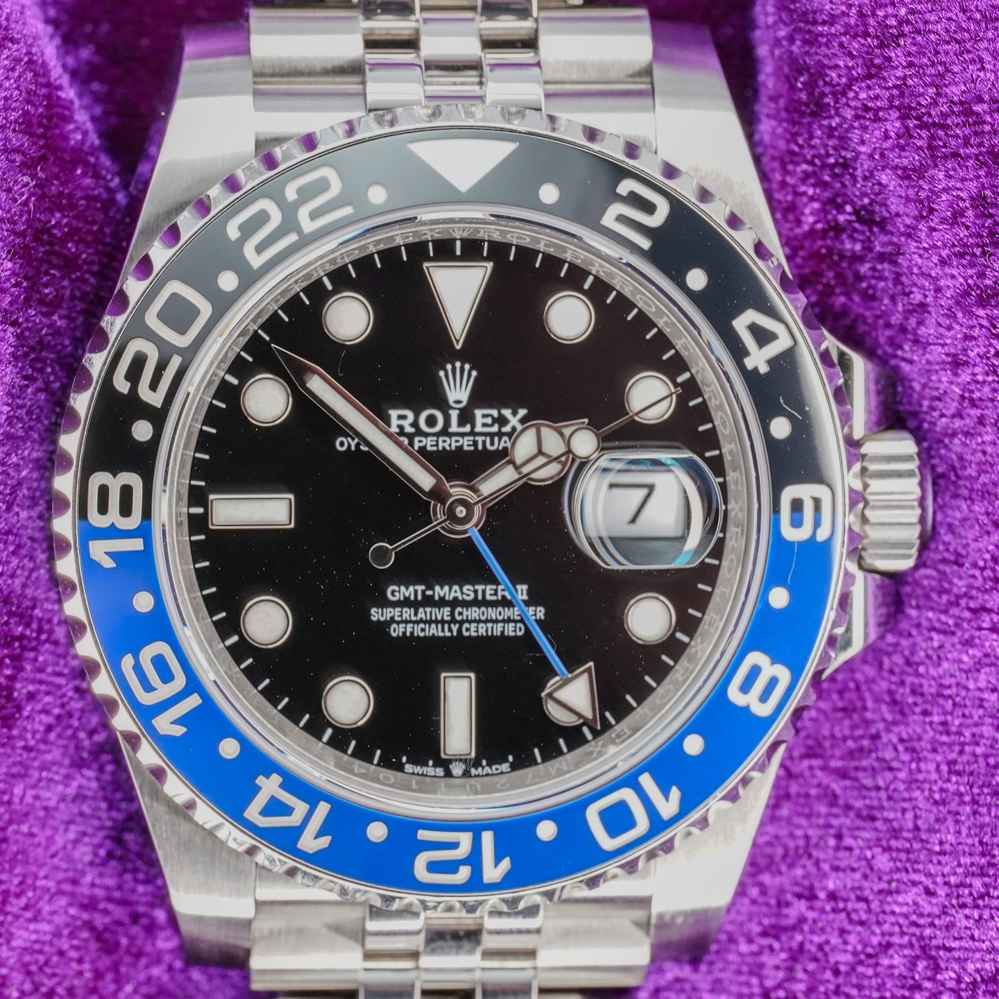 2020 Rolex GMT-Master II Batgirl- Ref# 126710BLNR Very Clean- Box and Papers