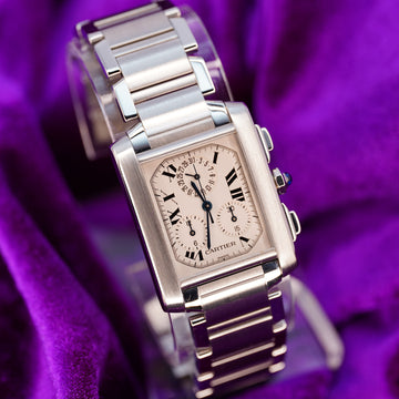 Cartier Tank Française Ref. 2303 – 28mm Steel – Champagne Dial – Excellent Condition