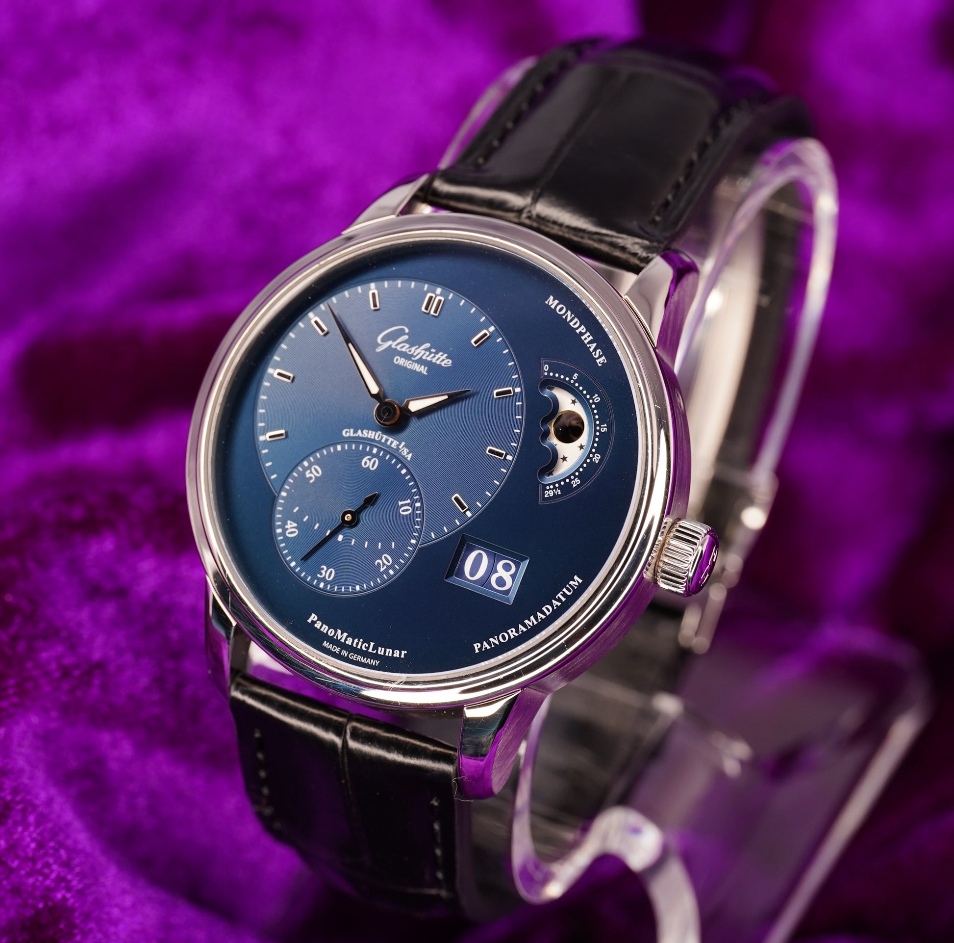 2018 Glashütte Original PanoMaticLunar – 40mm Stainless Steel – Very Good Condition