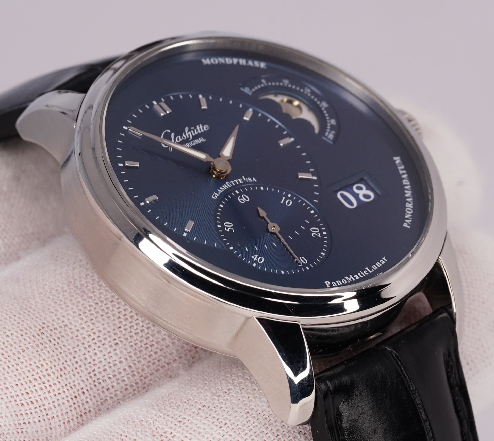 2018 Glashütte Original PanoMaticLunar – 40mm Stainless Steel – Very Good Condition