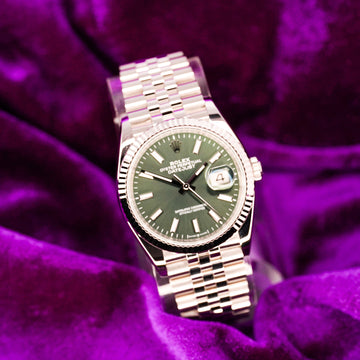 Rolex Datejust 36 “Mint Green” – Ref. 126234 – 36mm Stainless Steel & White Gold – Very Good Condition