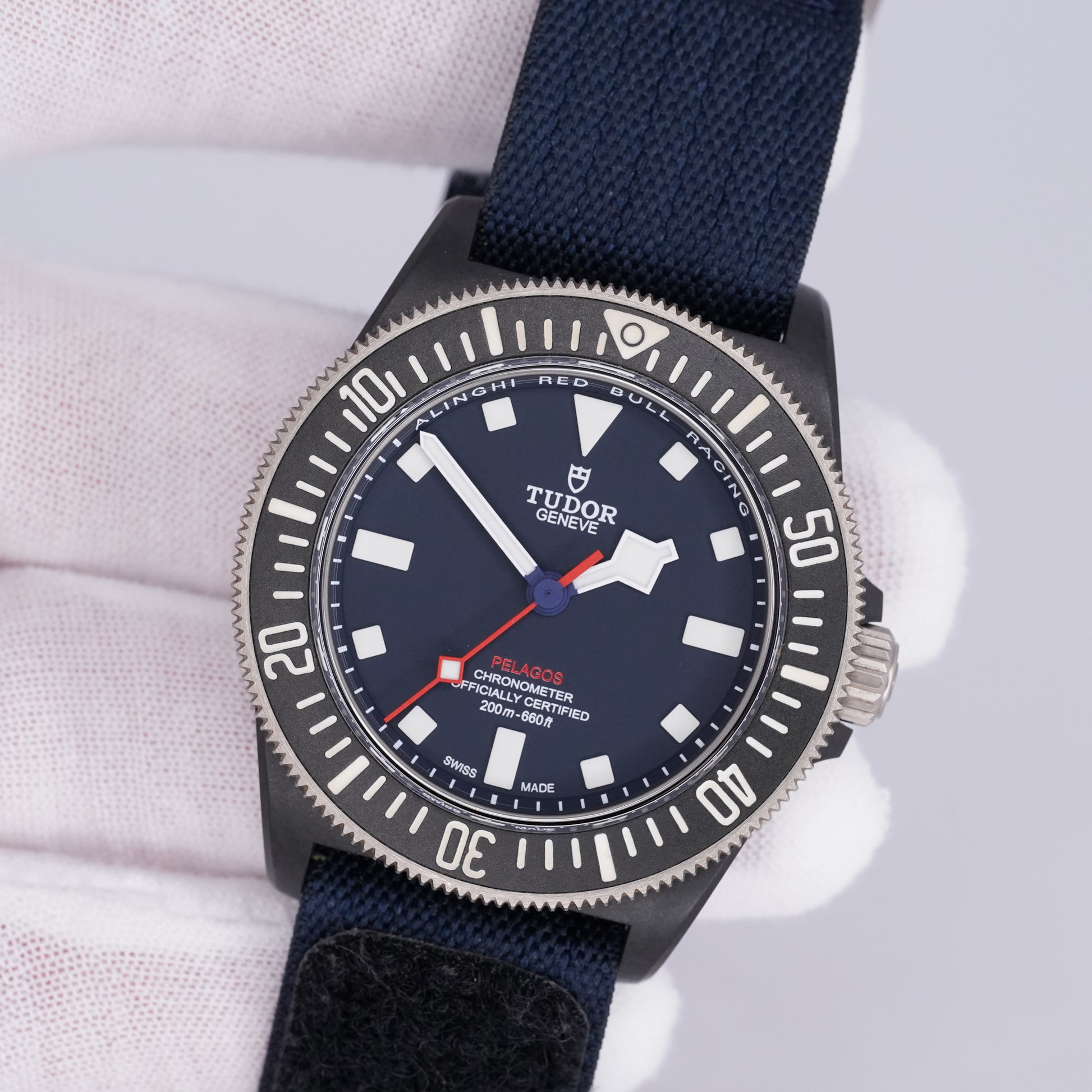 Tudor Pelagos FXD “Alinghi Red Bull Racing Edition” – Ref. M25707KN-0001 – 42mm Carbon Composite – Very Good Condition – Full Set