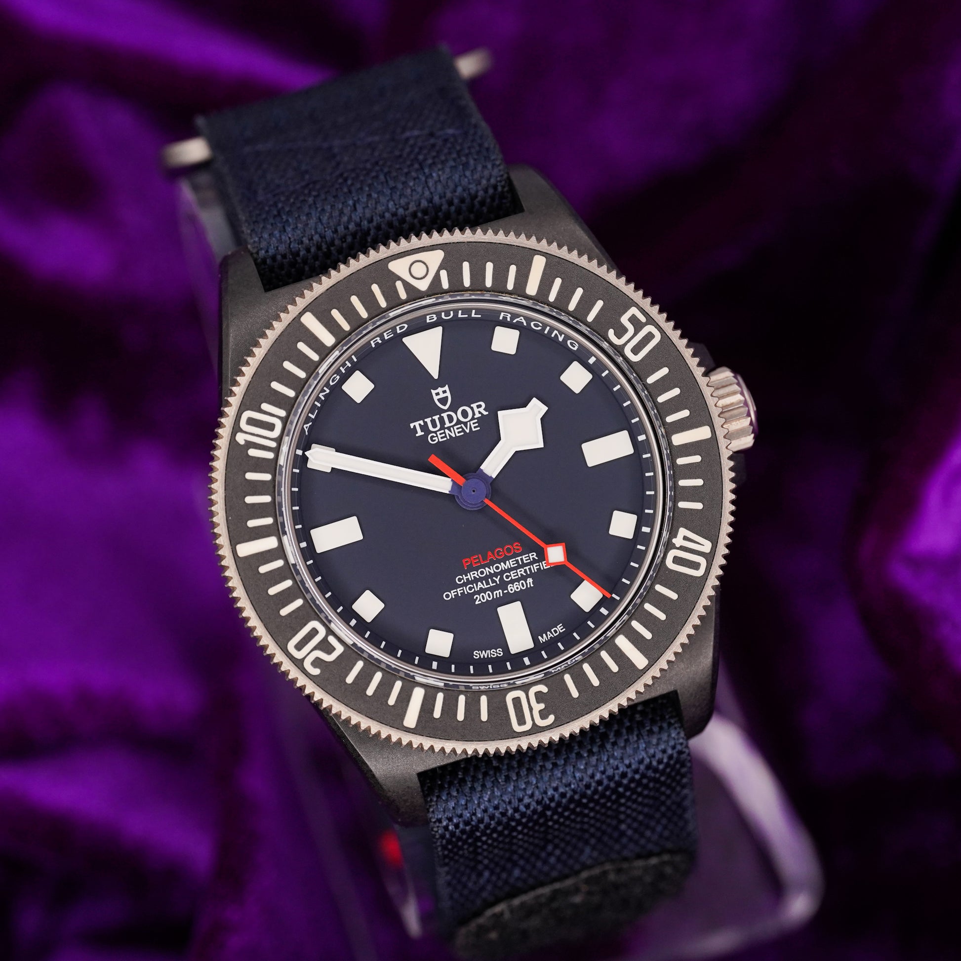 Tudor Pelagos FXD “Alinghi Red Bull Racing Edition” – Ref. M25707KN-0001 – 42mm Carbon Composite – Very Good Condition – Full Set