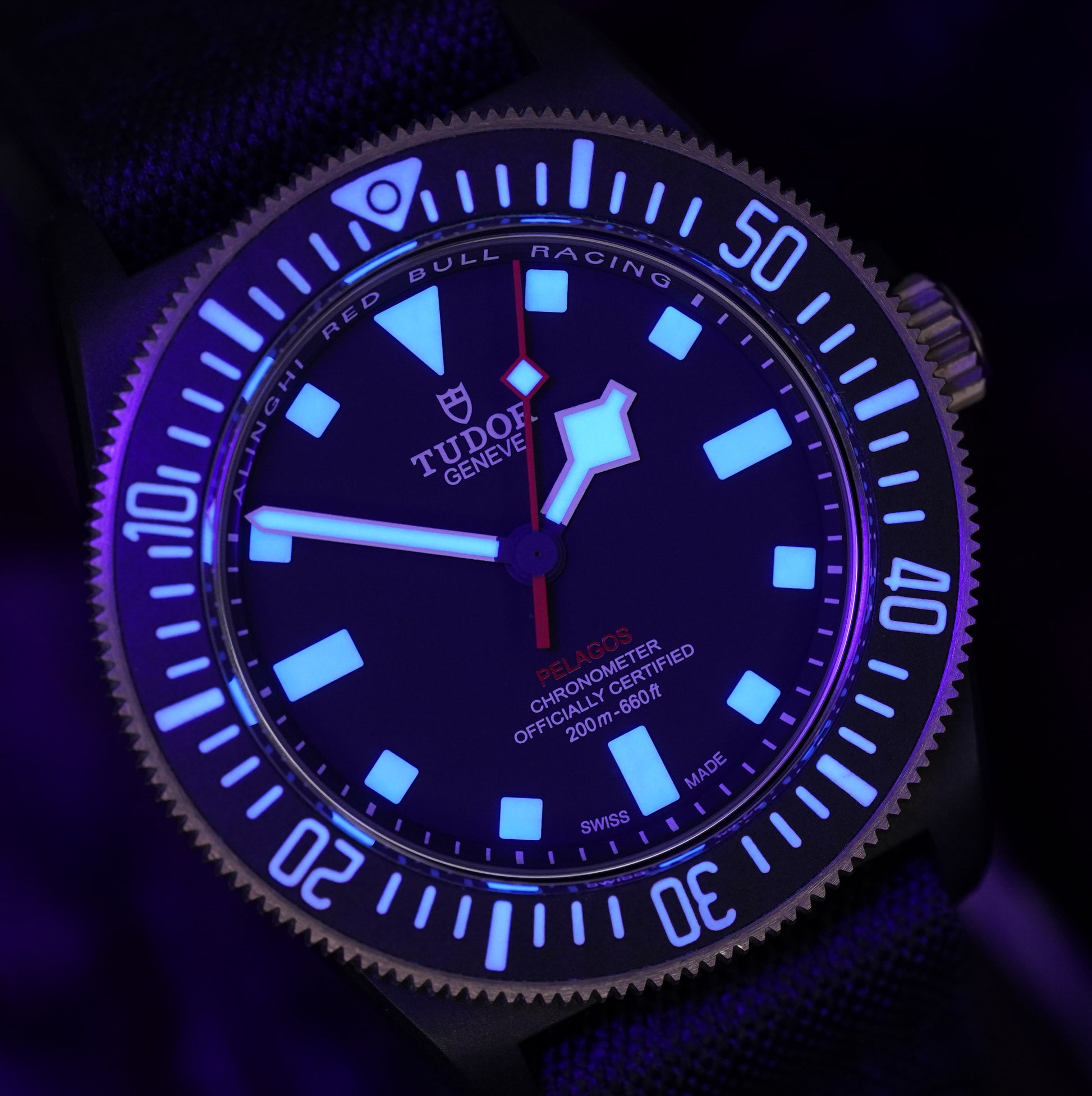 Tudor Pelagos FXD “Alinghi Red Bull Racing Edition” – Ref. M25707KN-0001 – 42mm Carbon Composite – Very Good Condition – Full Set