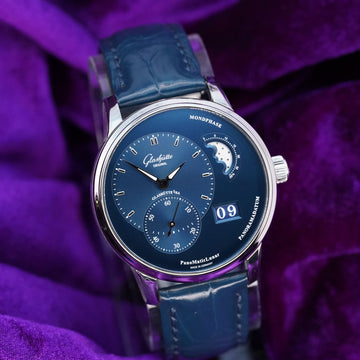 Glashütte Original PanoMaticLunar – Ref. 1-90-02-46-32-35 – 40mm Stainless Steel – Very Good Condition