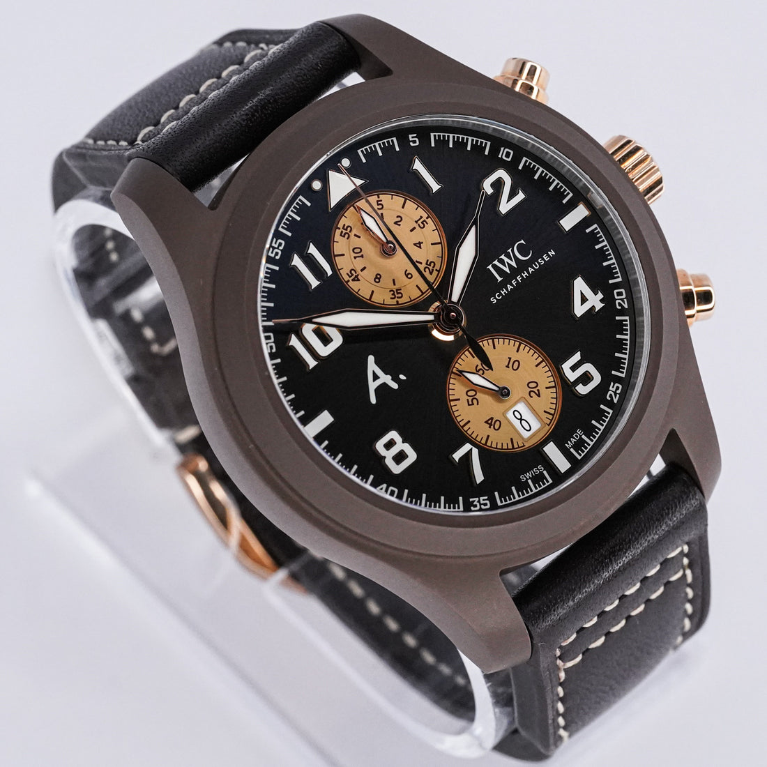 IWC PILOT'S WATCH CHRONOGRAPH "THE LAST FLIGHT" – REF. IW388006 – 46mm ROSE GOLD & CERAMIC – NOS – FULL SET