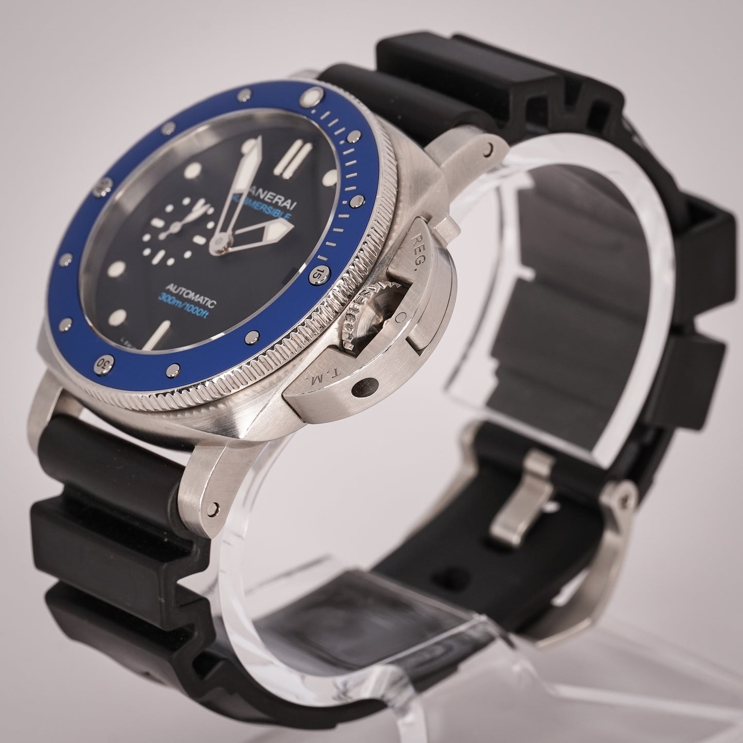 Panerai Submersible Ref# 01209- Blue Bezel, 42mm- 2021 Full Set