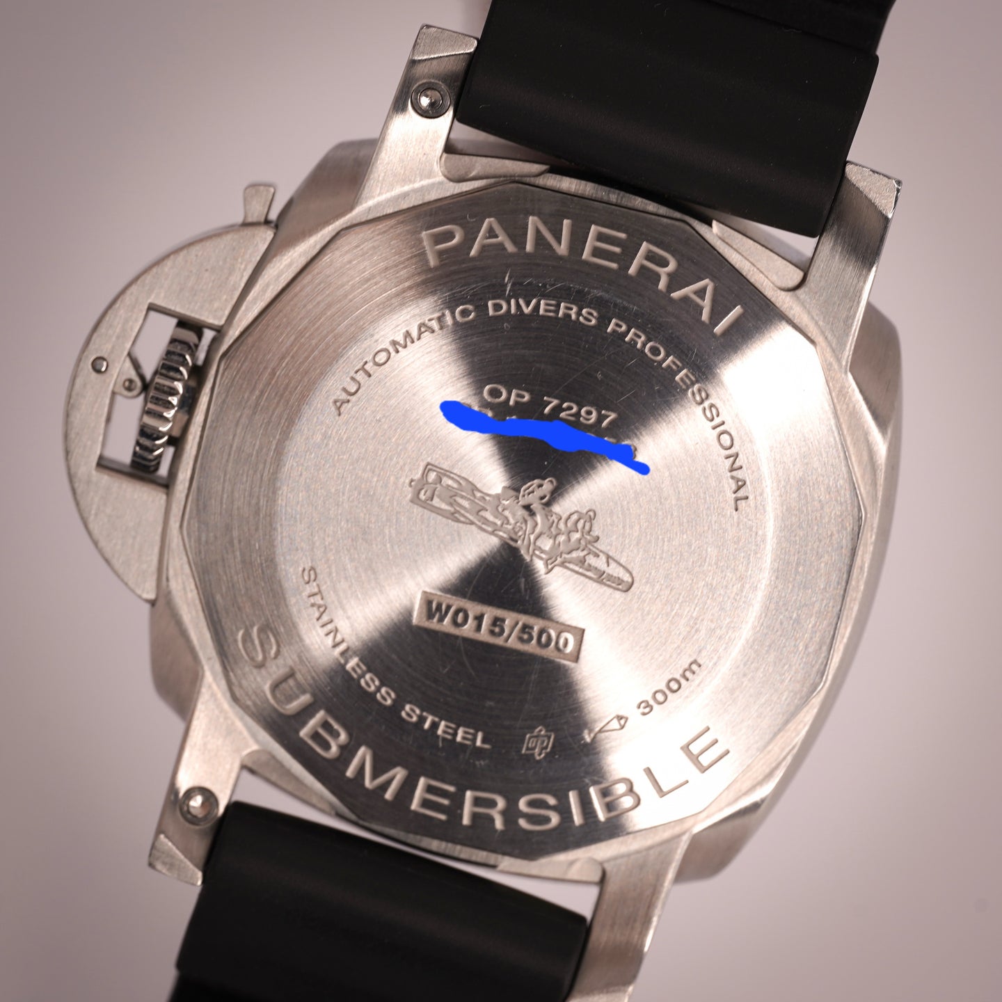 Panerai Submersible Ref# 01209- Blue Bezel, 42mm- 2021 Full Set