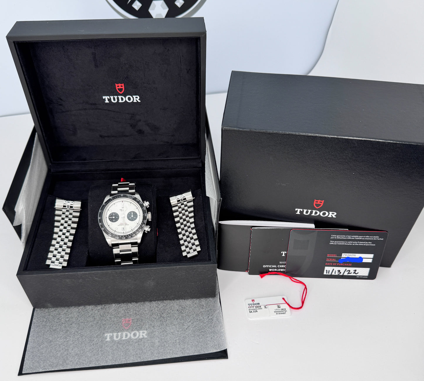 2022 TUDOR PANDA Black Bay # 79360N  Complete Set. Mint 41mm