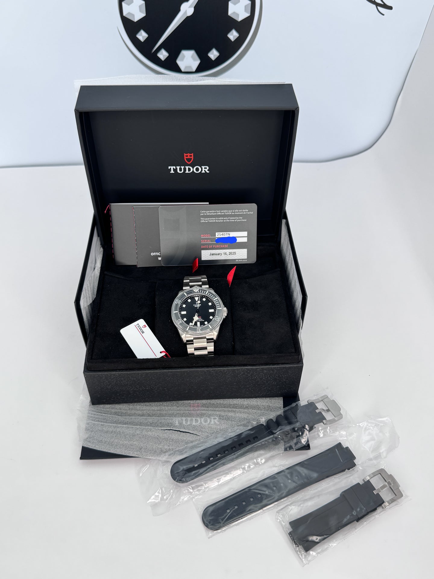 2025 TUDOR Pelagos  Ref# 25407N Black Dial Titanium Bracelet/Case 39mm