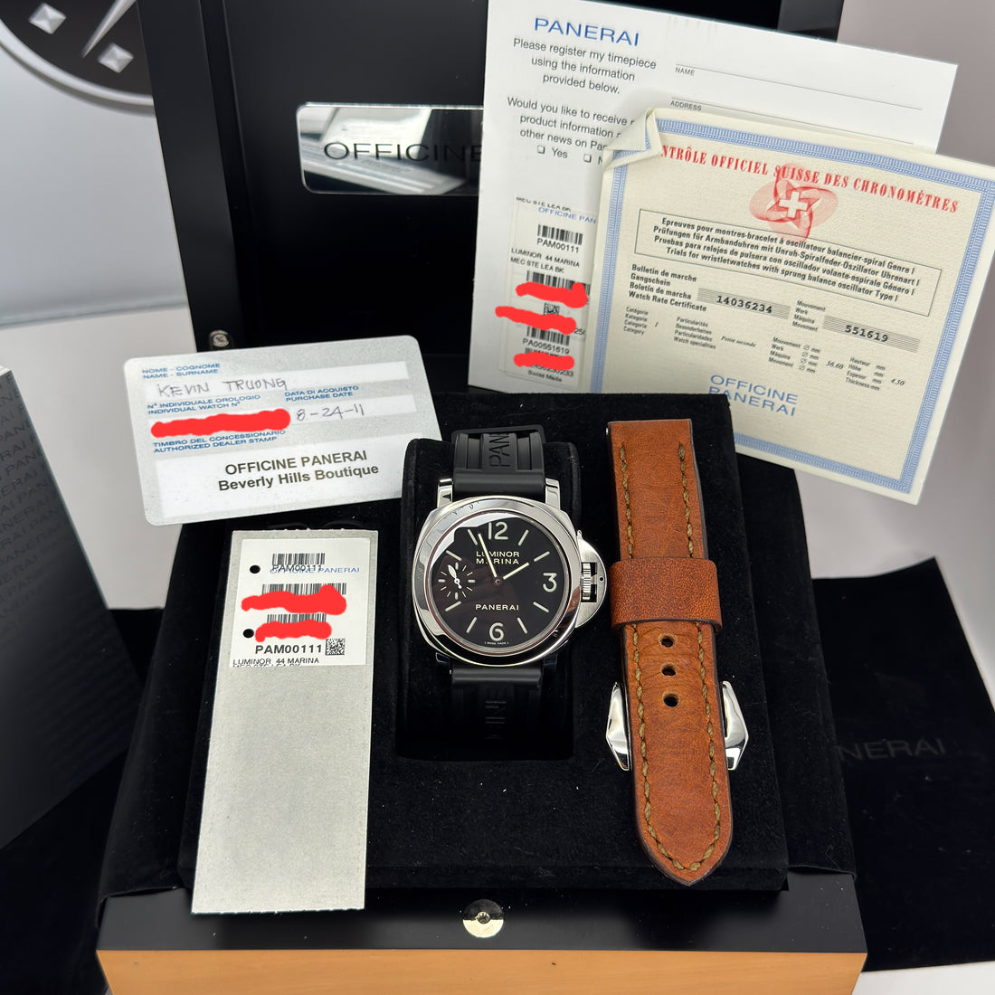 2011 Panerai Luminor Marina – Ref. PAM00111 – 44mm Stainless Steel – Very Good Condition