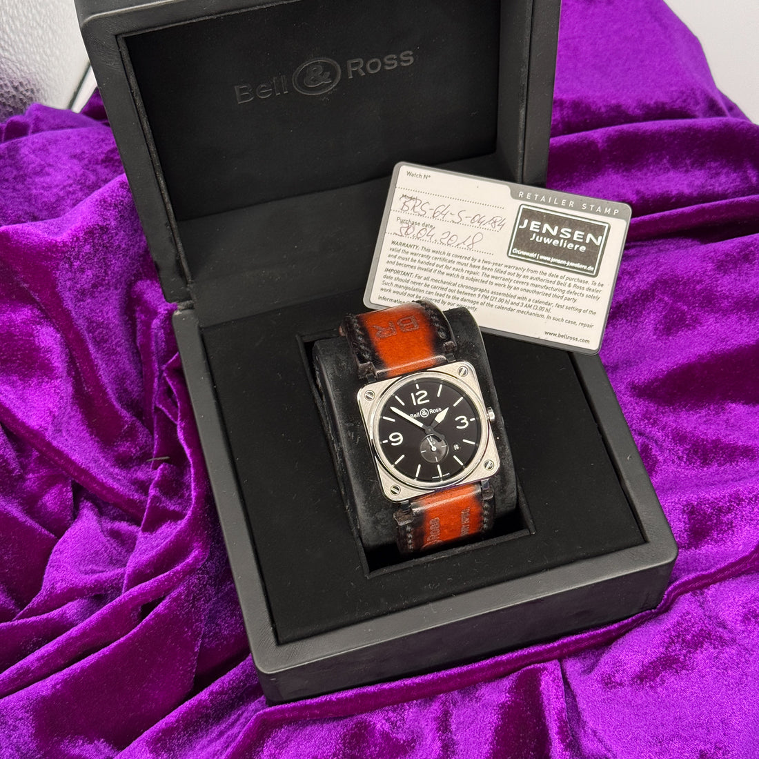 Bell & Ross BR S-64 – Ref. BRS-64-S-04184 – 39mm Stainless Steel – Very Good Condition – Box & Card