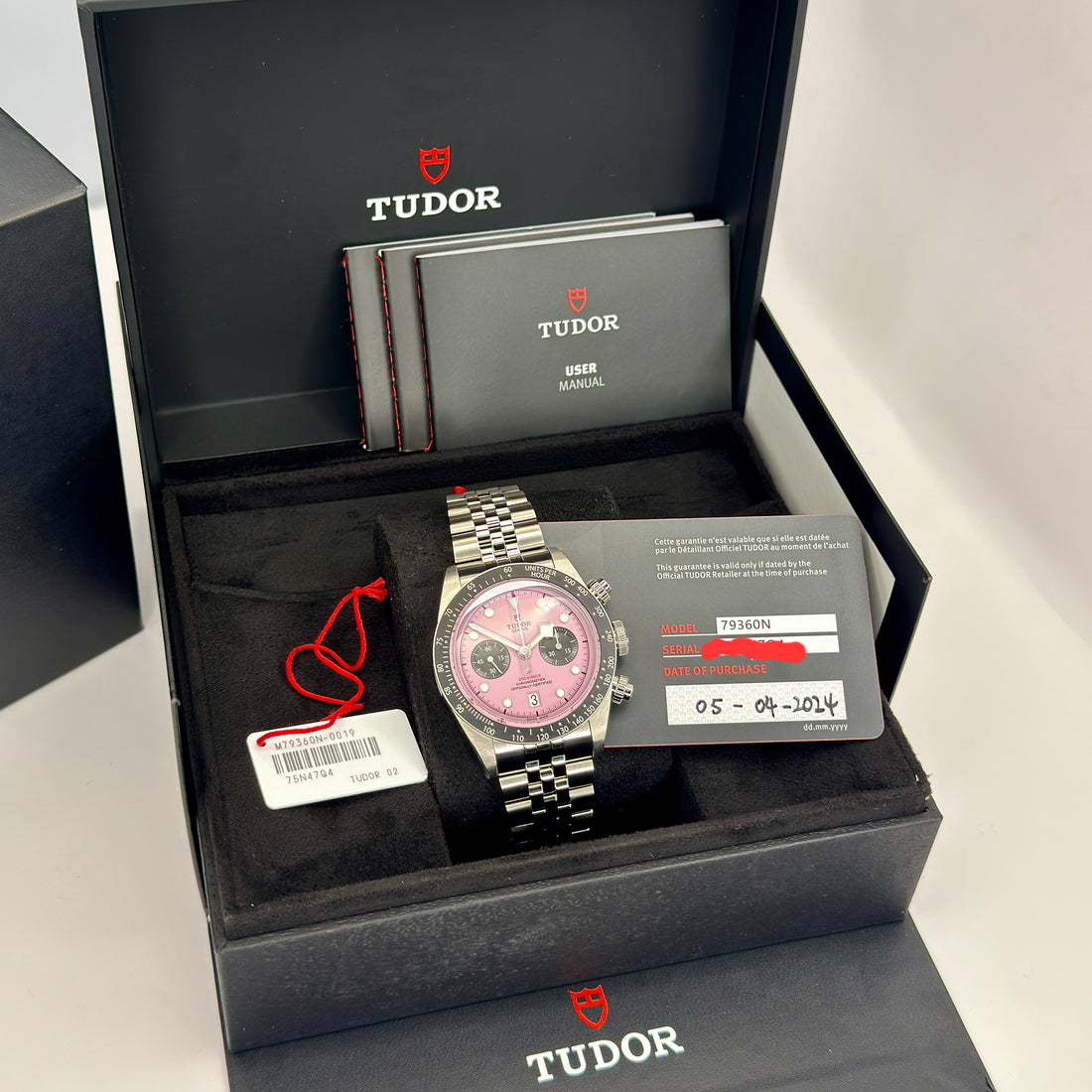 Tudor Miami Pink Chrono – Ref. 79360N-0019 – 41mm Stainless Steel – Brand New, Unworn – Full Set