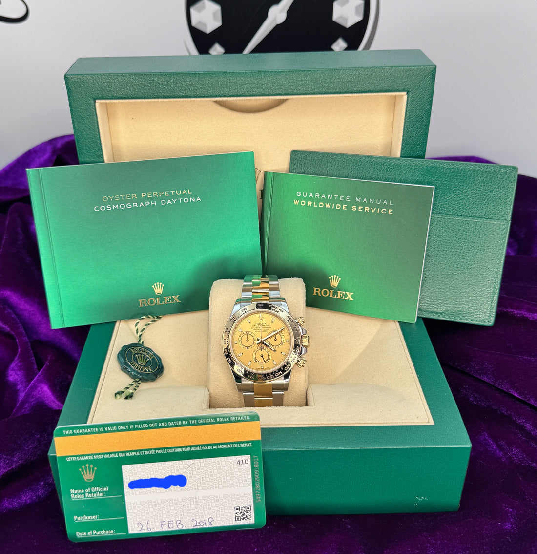 Rolex Daytona – Ref. 116503 – 40mm Stainless Steel & Yellow Gold – Very Good Condition – Full Set