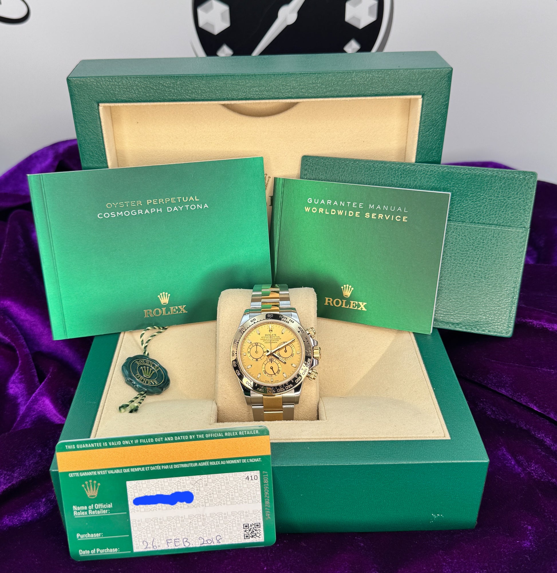 Rolex Daytona – Ref. 116503 – 40mm Stainless Steel & Yellow Gold – Very Good Condition – Full Set
