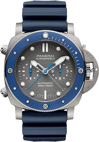 Panerai Submersible Chrono Guillaume Nery Edition - 47mm - Brushed Titanium - PAM00982