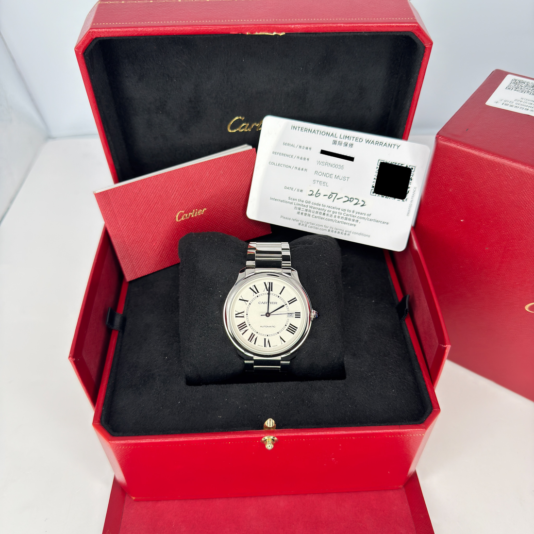 Cartier Ronde de Cartier – Ref. WSRN0035 – 40mm Stainless Steel – Very Good Condition Condition: Very Good