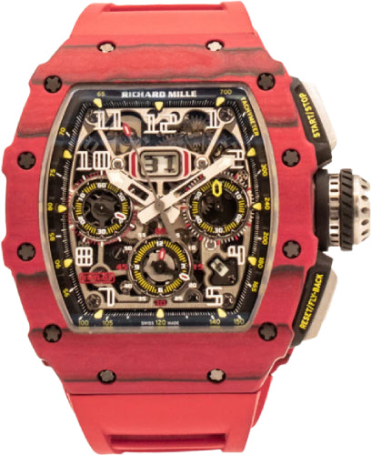 Richard Mille Chronograph Flyback Chronograph Red Quartz 50mm Openworked Dial | RM11-03 (3)