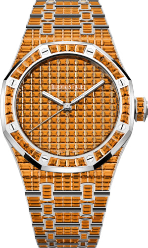 Audemars Piguet Royal Oak Selfwinding Orange Spessartite 41mm "50th Anniversary" White Gold Orange Dial | 15514BC.SE.1284BC.01