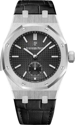 Audemars Piguet Royal Oak Repeater Supersonnerie Platinum Black 42mm Index Dial Leather Bracelet | 26591PT.OO.D002CR.01