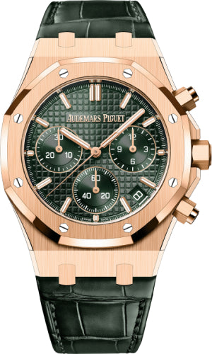 Audemars Piguet Royal Oak 41mm Chronograph Rose Gold Khaki Green Dial | 26240OR.OO.D404CR.02