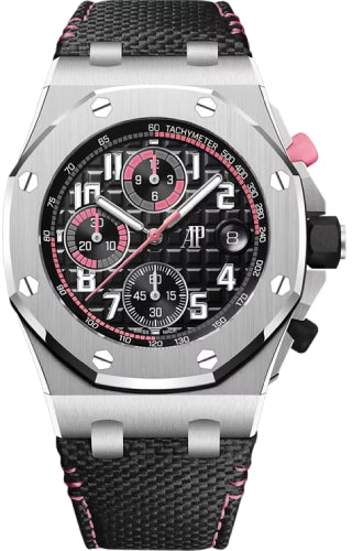 Audemars Piguet Royal Oak Offshore Stainless Steel | Black - Pink | Bracelet | 26238ST.OO.A001VE.02 | 2026