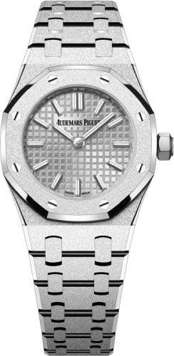 Audemars Piguet Royal Oak - 23mm - Mini Frosted Gold Quartz White Gold Dial | 67630BC.GG.1312BC.01