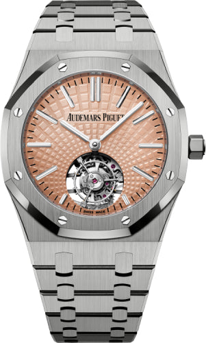 Audemars Piguet Royal Oak 41 mm Flying Tourbillon Titanium 41mm Salmon Dial - 26531TI.OO.1220TI.01